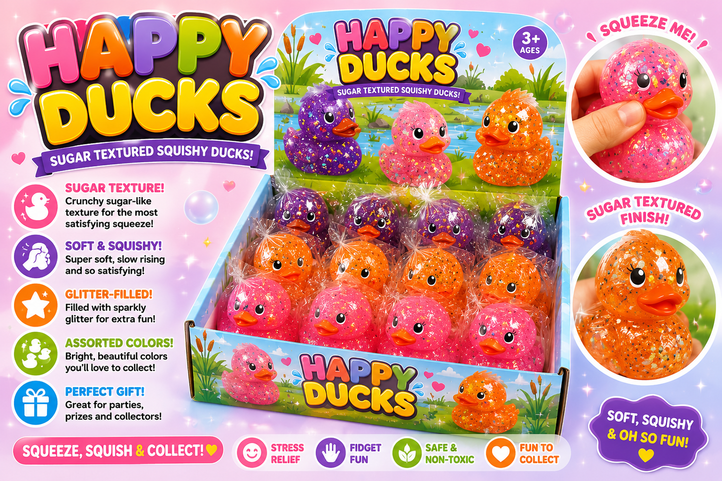 🦆 Happy Ducks Squishy