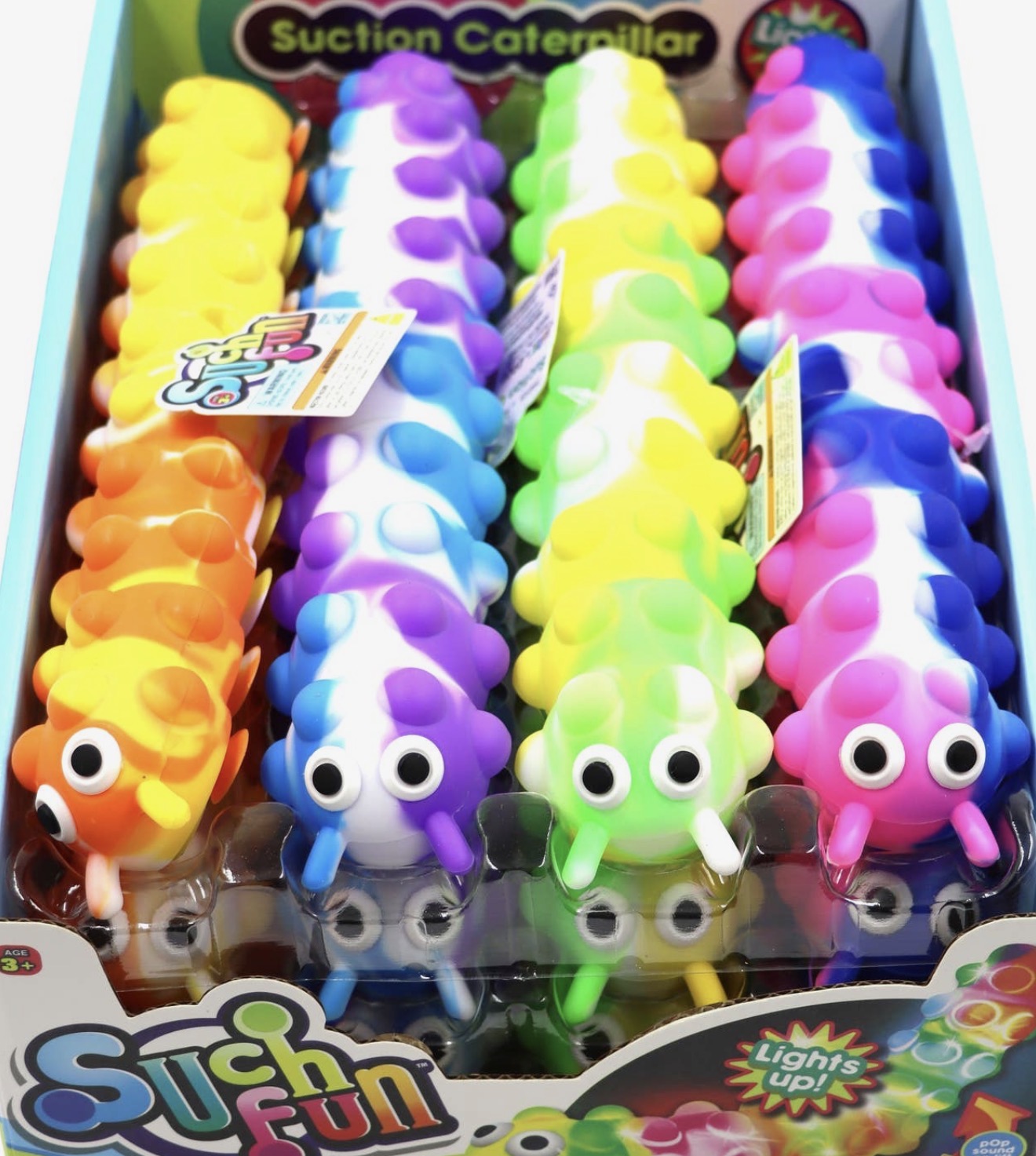 Light Up Suction Caterpillar