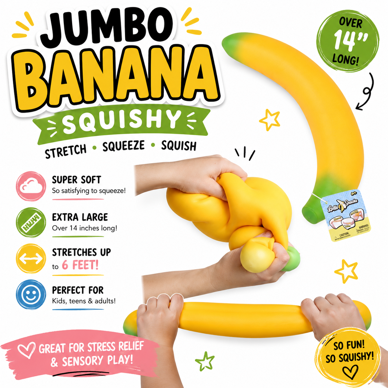 🍌 Jumbo Banana Squishy