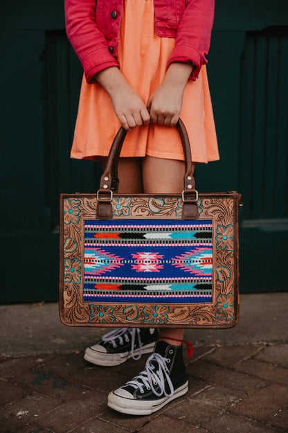 Saddle  blanket buffalo leather bag