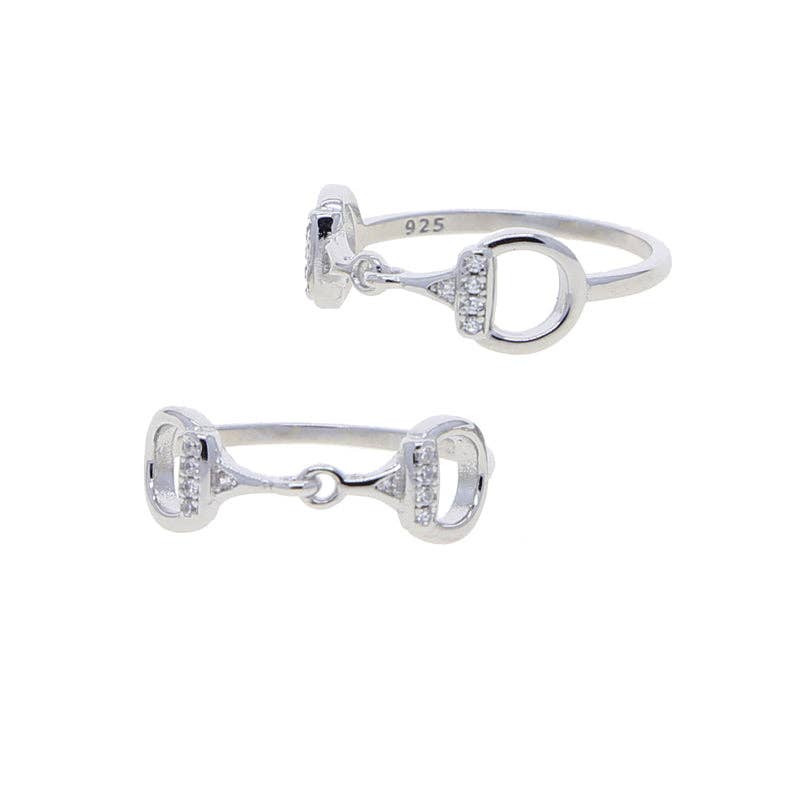 Sterling Silver Snaffle Bit Ring