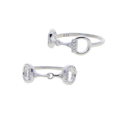 Sterling Silver Snaffle Bit Ring
