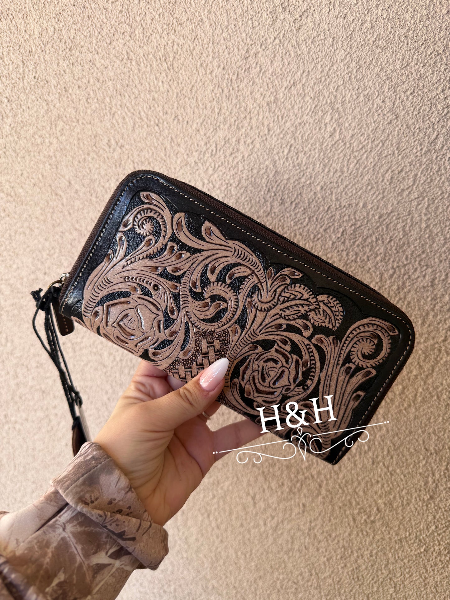 Tooled Leather Wallet
