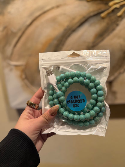 Beaded 4 in 1 chargers