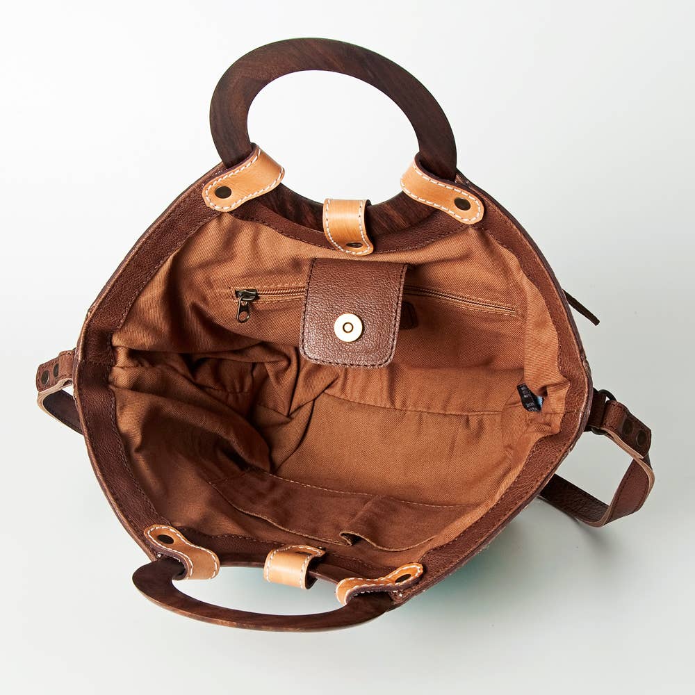Western Heritage Genuine Leather Tote