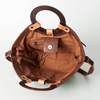 Western Heritage Genuine Leather Tote