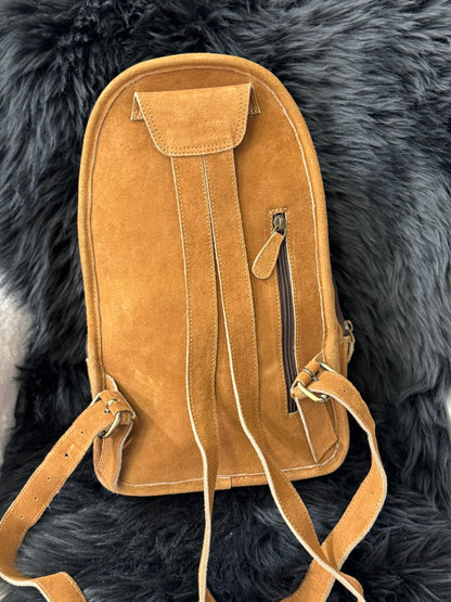 Upcycled LV Bootstitch sling bag