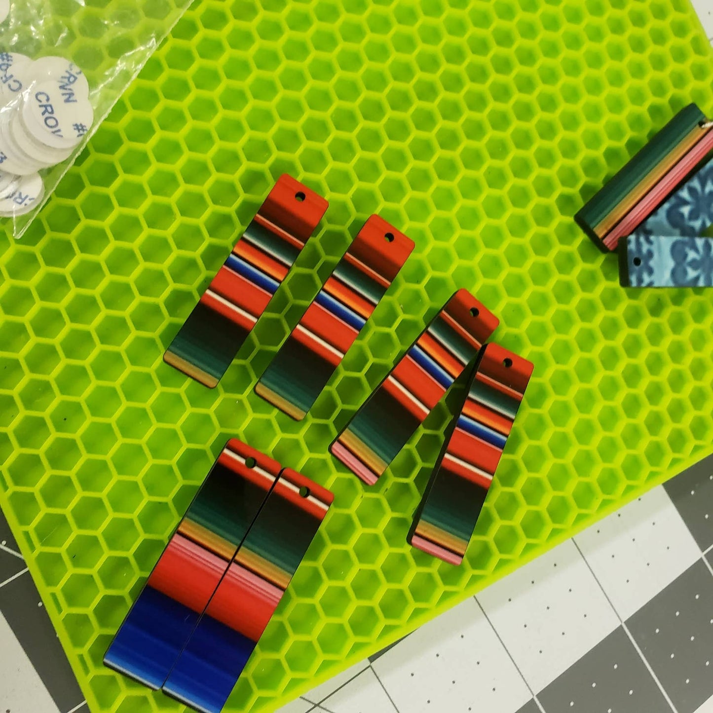 Zia Serape Long Dangle Earring