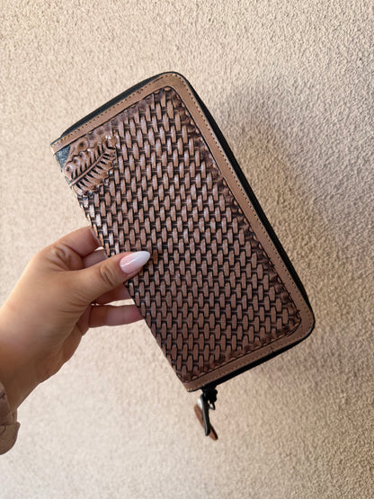 Myra Leather Tooled Wallet
