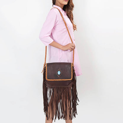 D141 Crossbody Leather Women Bag Western Handbag Purse