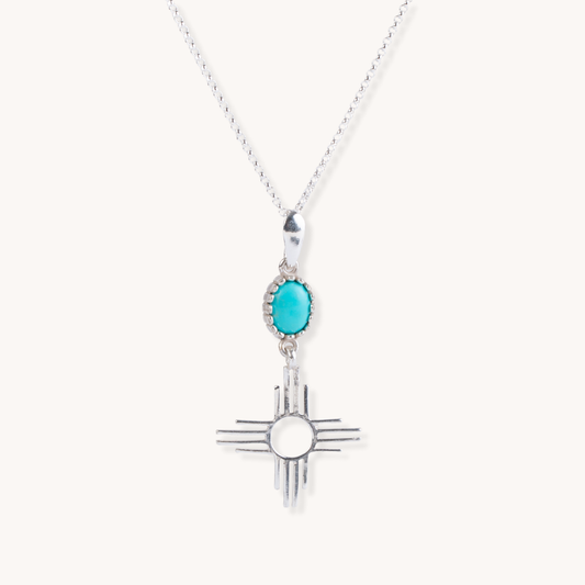 Enchantment: Turquoise Zia Pendant