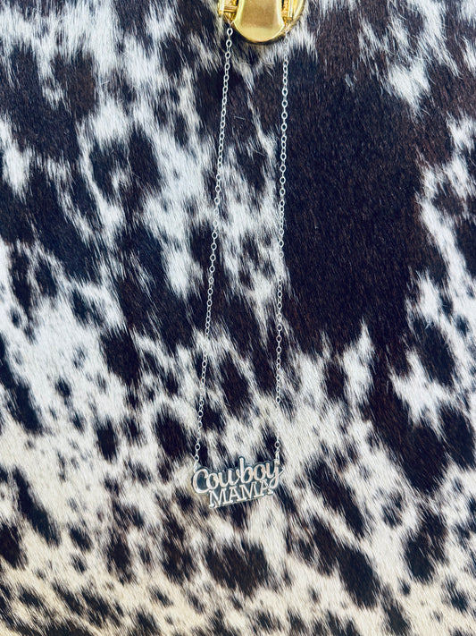 Cowboy Mama Sterling Silver Necklace