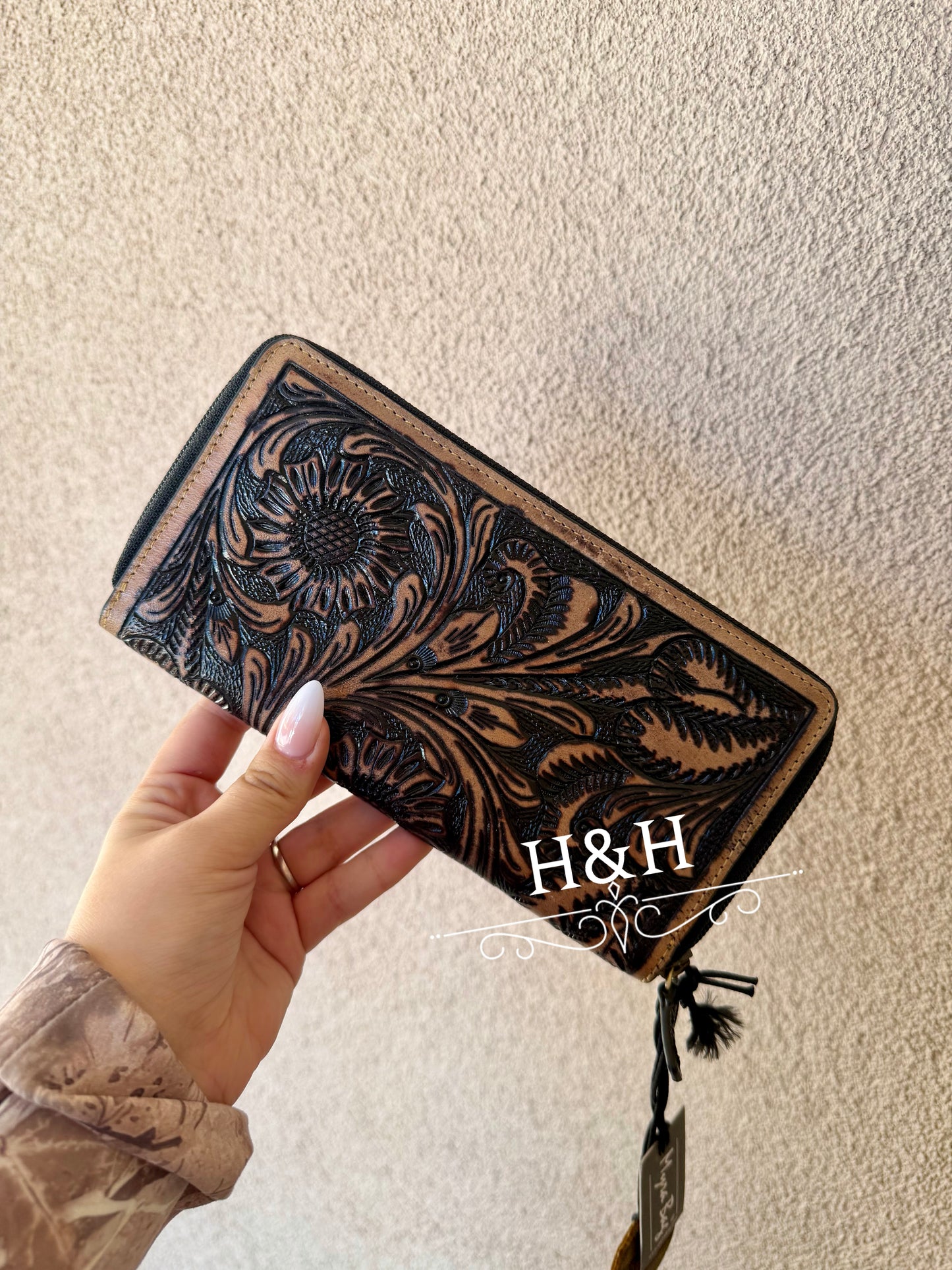 Tooled Leather Wallet