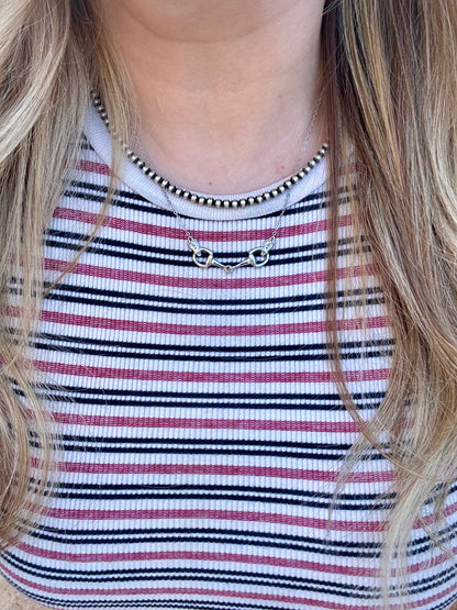 AWST Int'l Sterling Silver Snaffle Bit Necklace