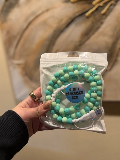 Beaded 4 in 1 chargers