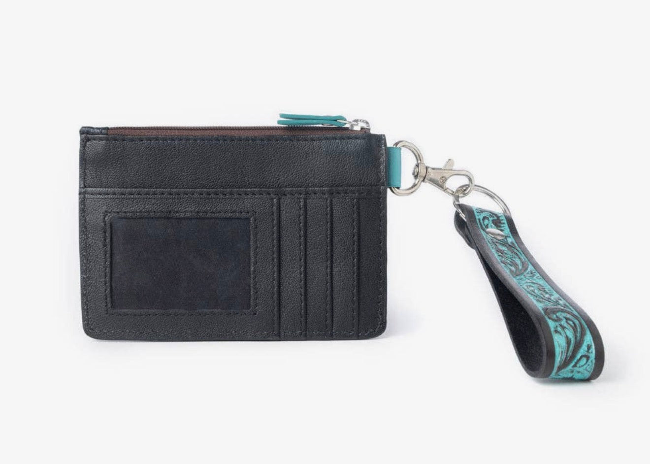 Leather Tooled Wristlet & card holder
