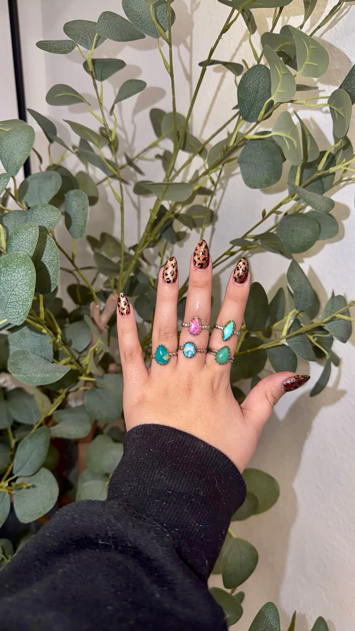 Opal & Turquoise Dainty Rings