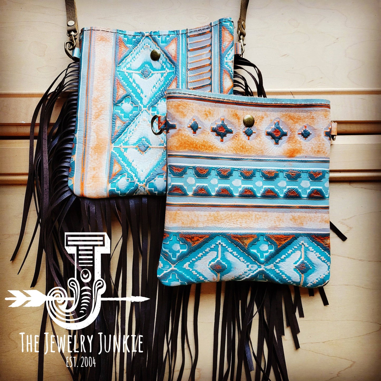 Small Crossbody Handbag Terracotta Navajo Leather Fring 512h
