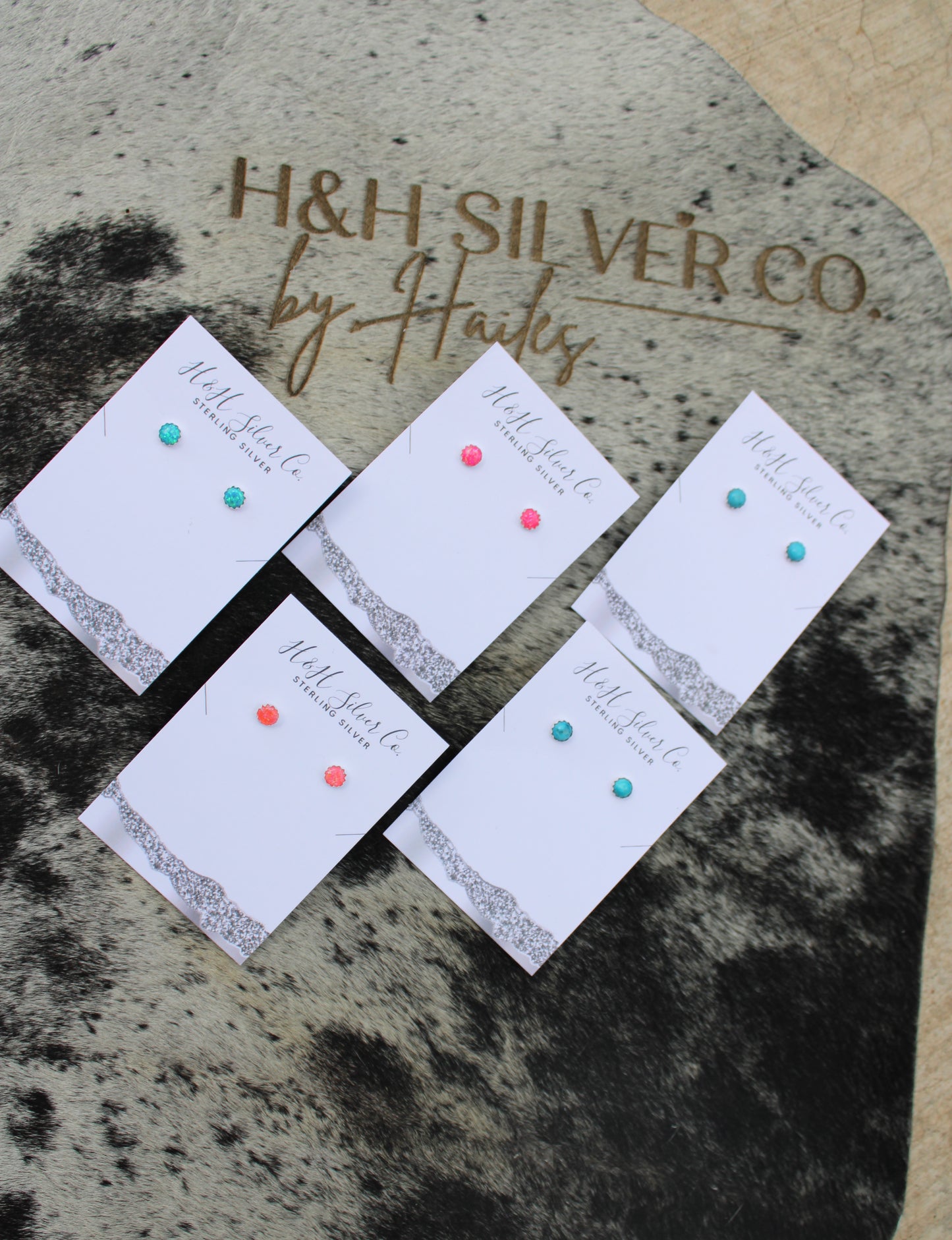 Opal Dreams & Sleeping Beauty Studs – 6mm