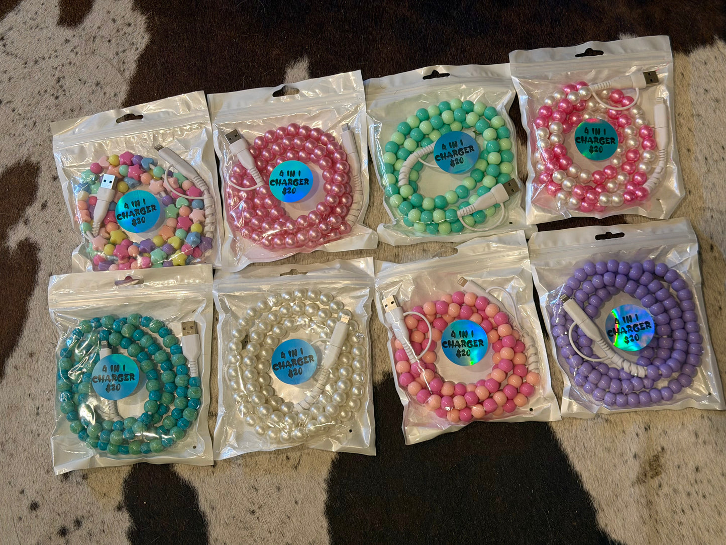 Beaded 4 in 1 chargers