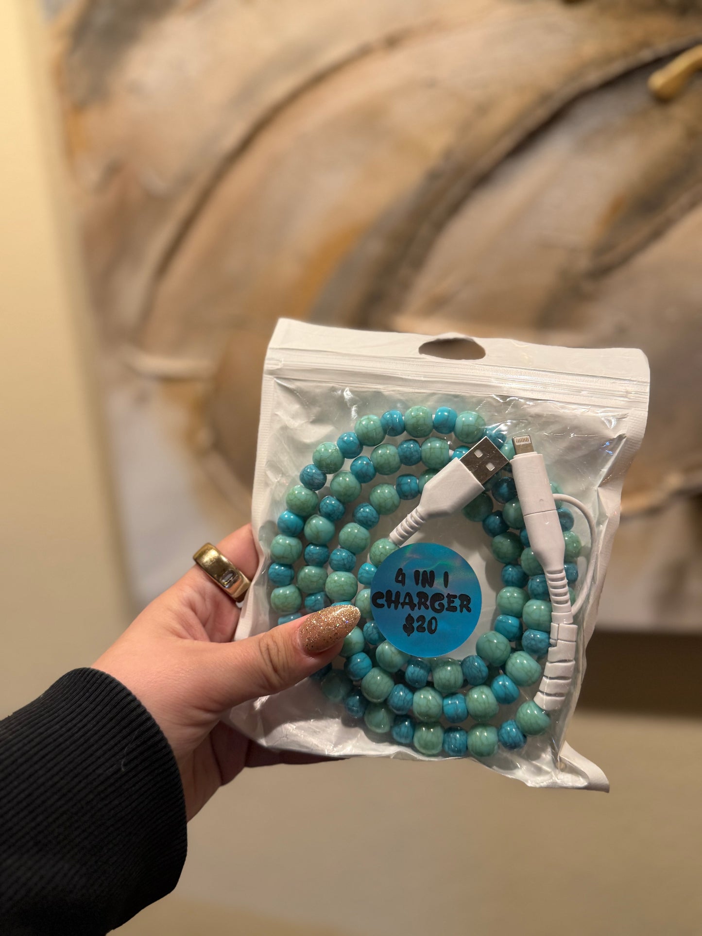 Beaded 4 in 1 chargers