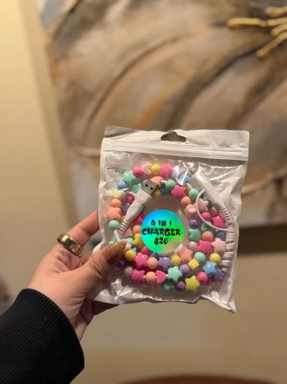 Beaded 4 in 1 chargers