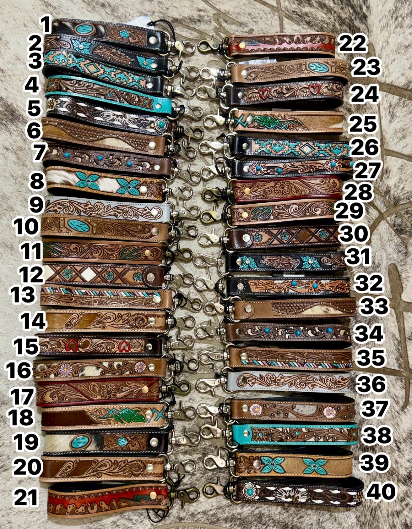 Leather Keychains