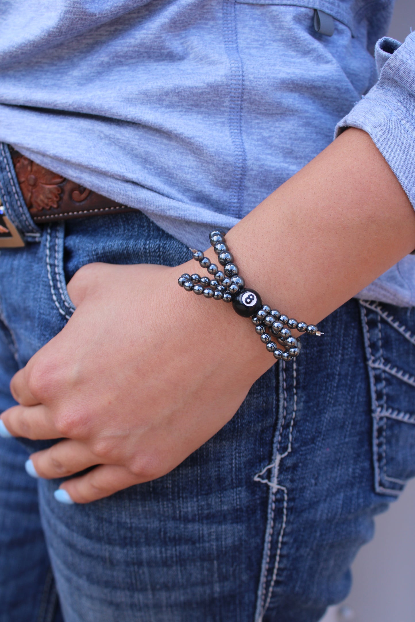 Stretchy 8 Ball Bracelet