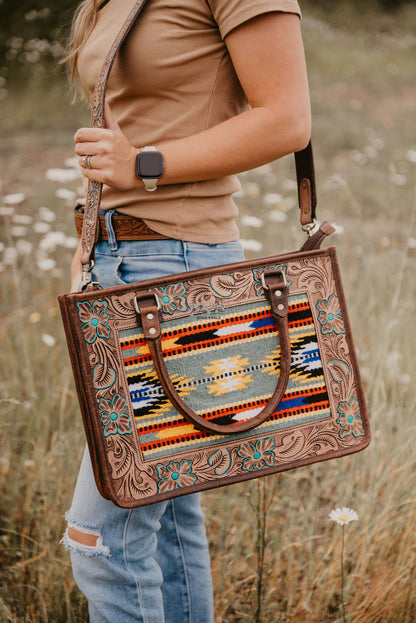 Saddle  blanket buffalo leather bag