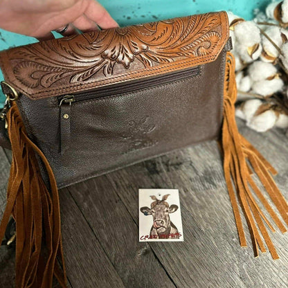 Henrietta Tooled Crossbody