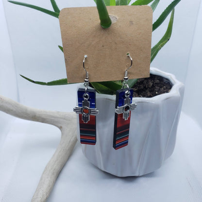 Zia Serape Long Dangle Earring