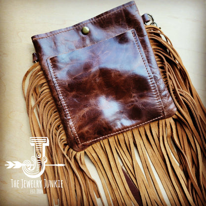 Small Crossbody Handbag Terracotta Navajo Leather Fring 512h