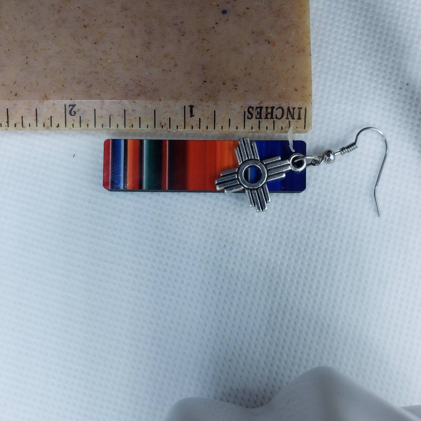 Zia Serape Long Dangle Earring