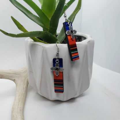 Zia Serape Long Dangle Earring